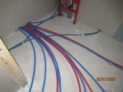 Pose de la plomberie